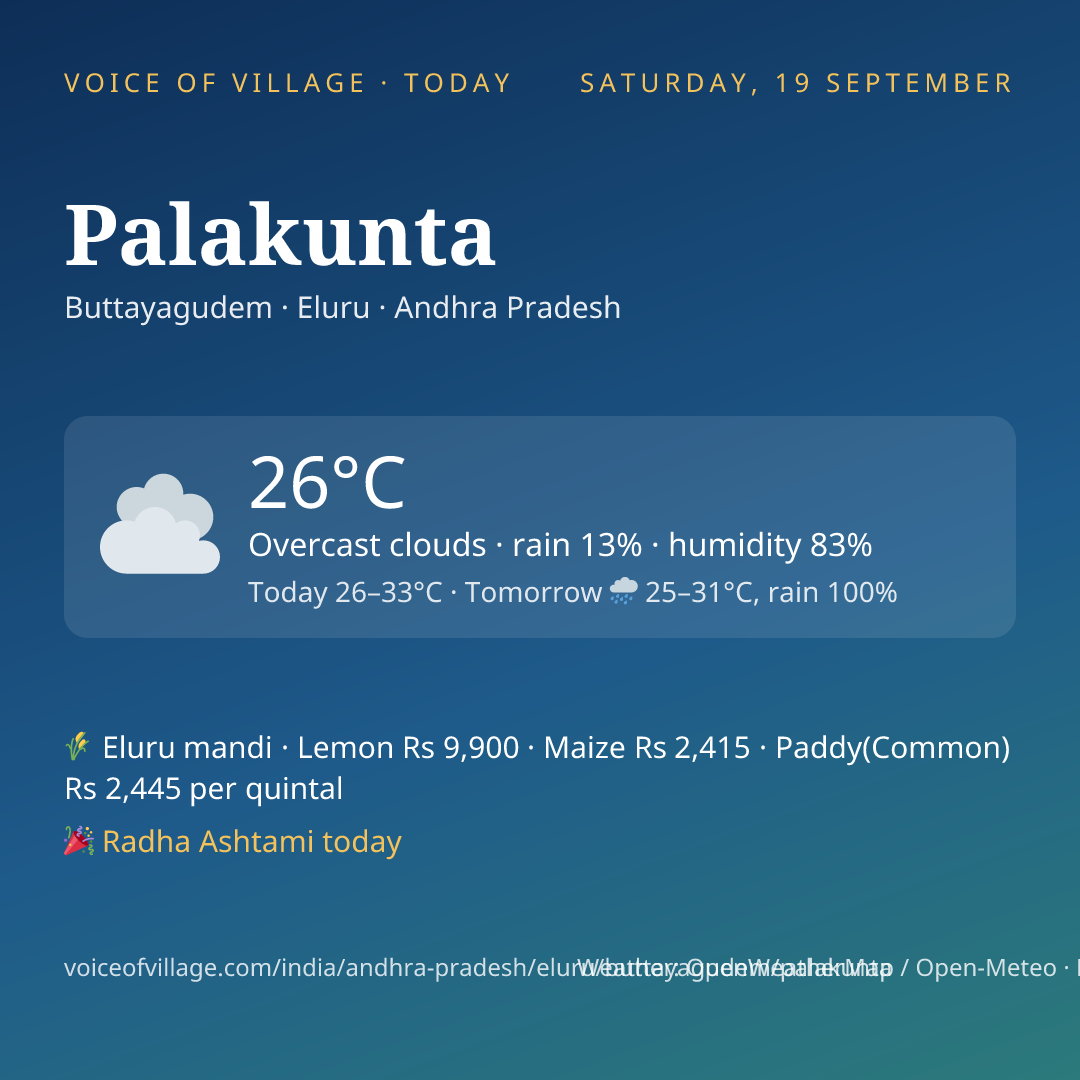 Palakunta today