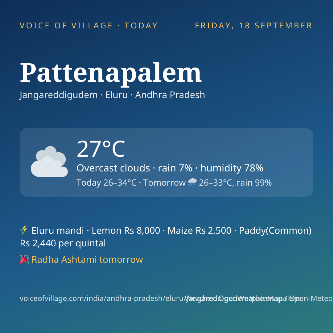 Pattenapalem today