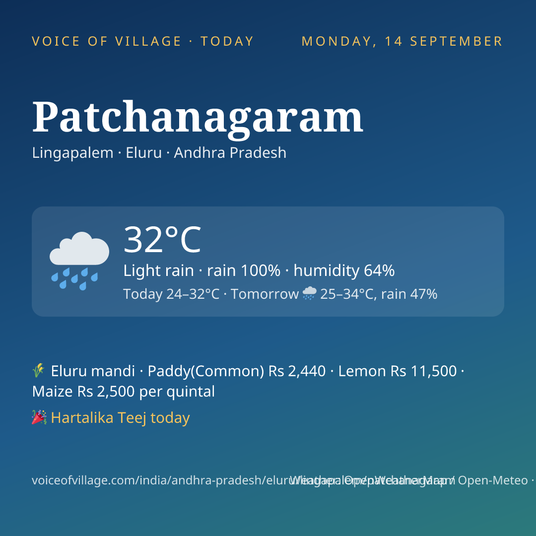 Patchanagaram today