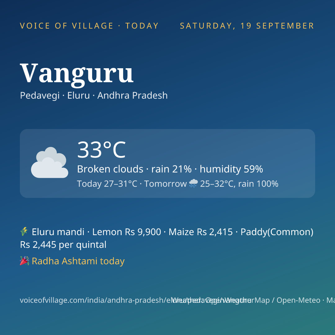 Vanguru today