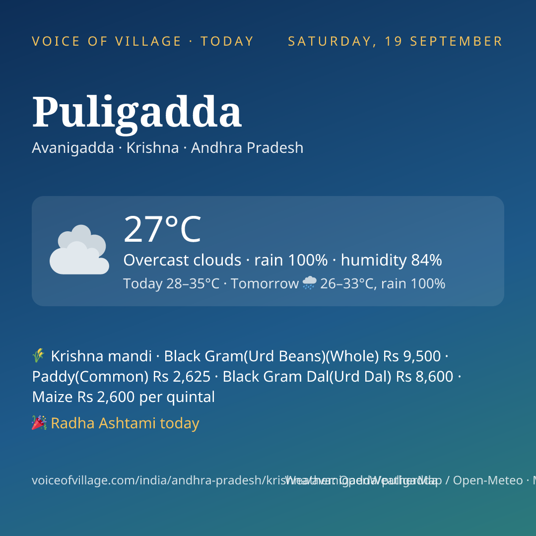 Puligadda today