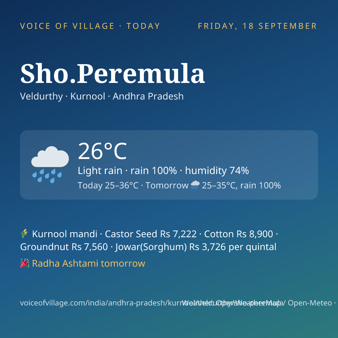 Sho.Peremula today