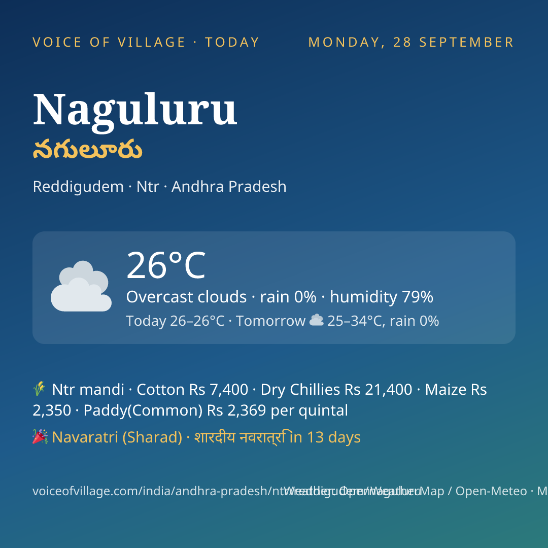 Naguluru today