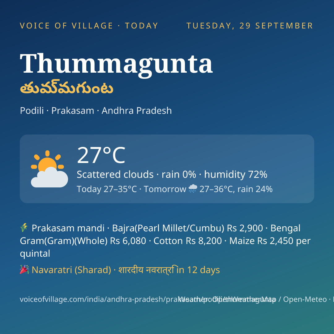 Thummagunta today