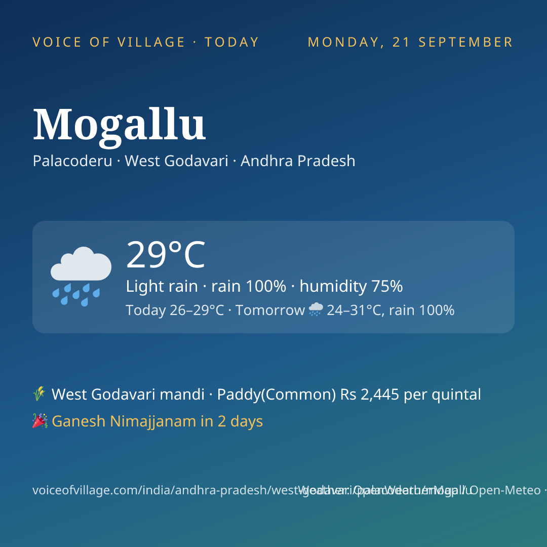 Mogallu today