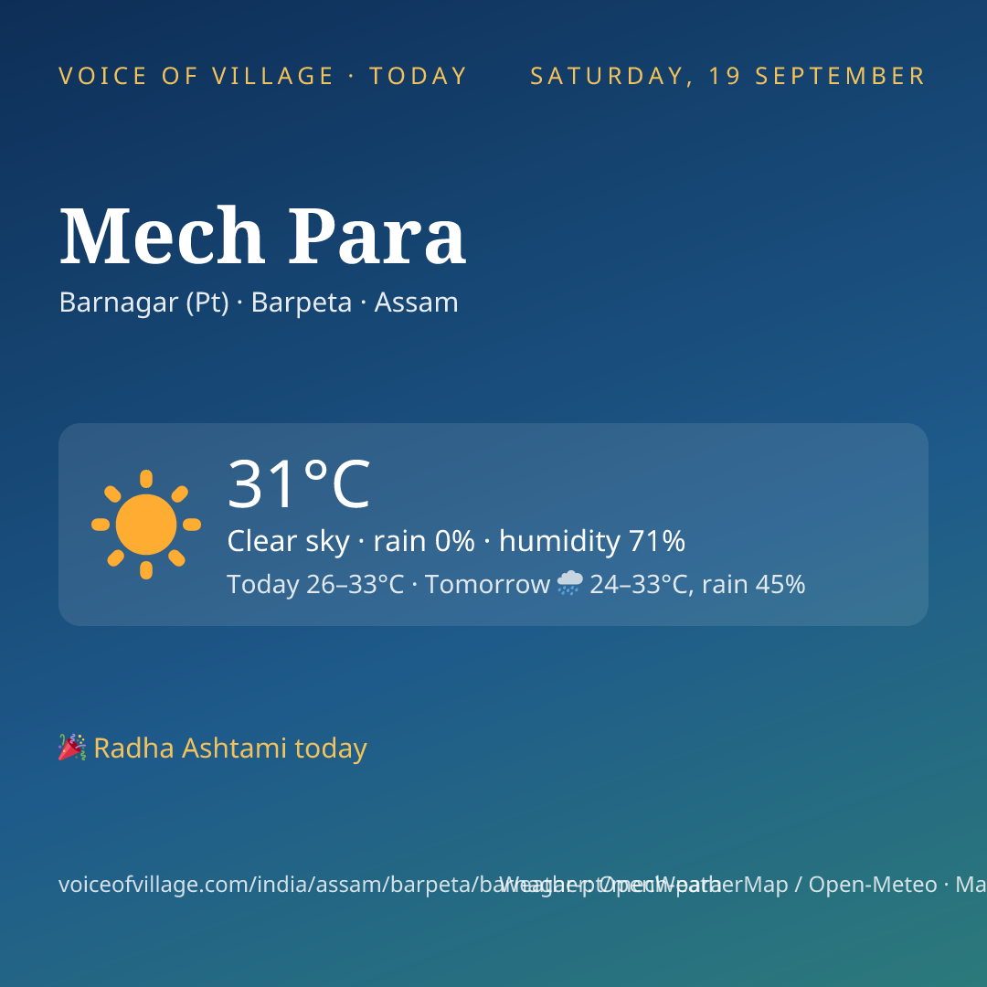 Mech Para today