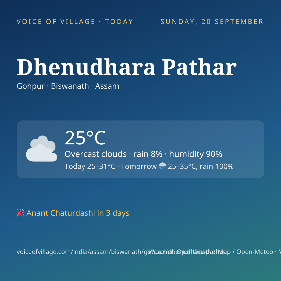 Dhenudhara Pathar today