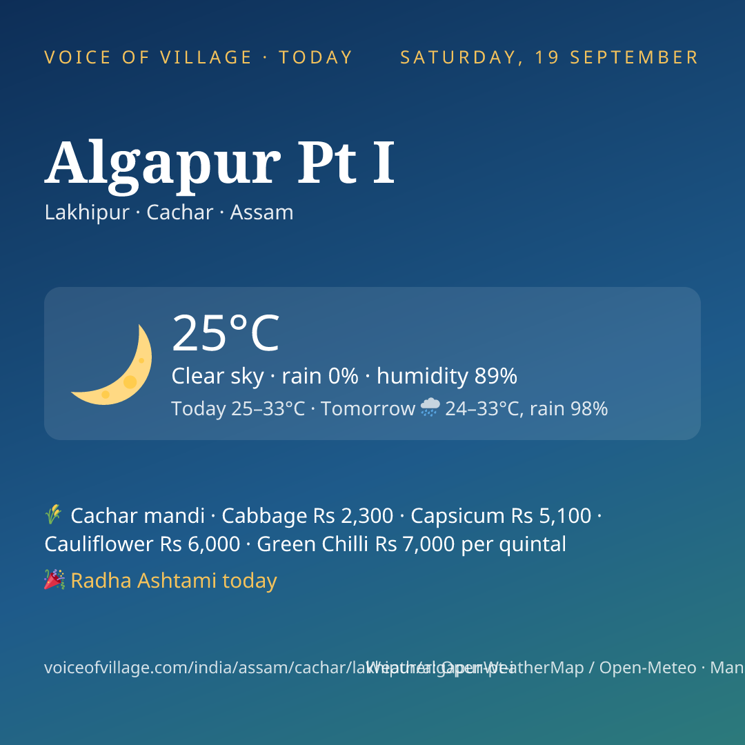 Algapur Pt I today