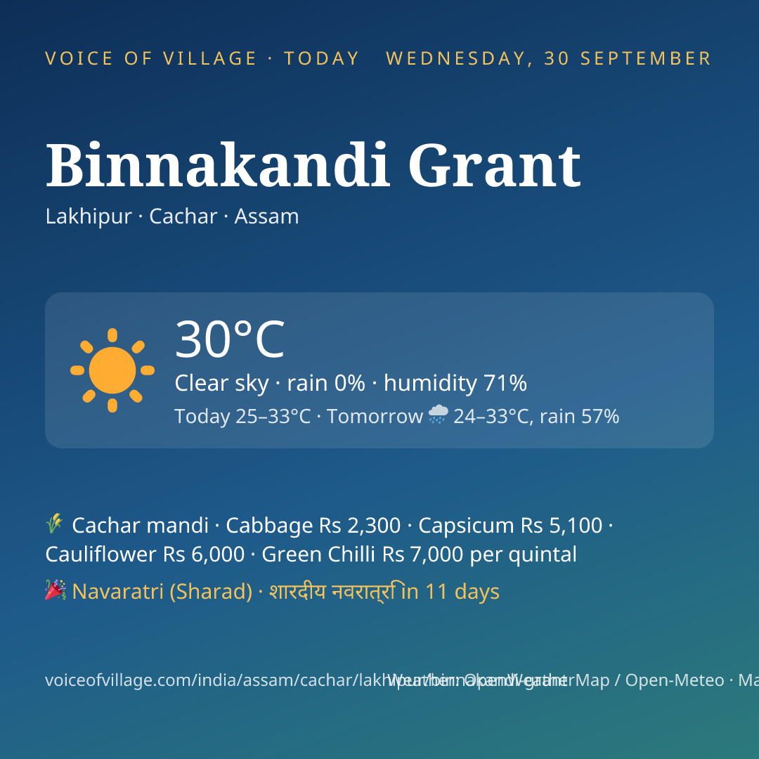 Binnakandi Grant today