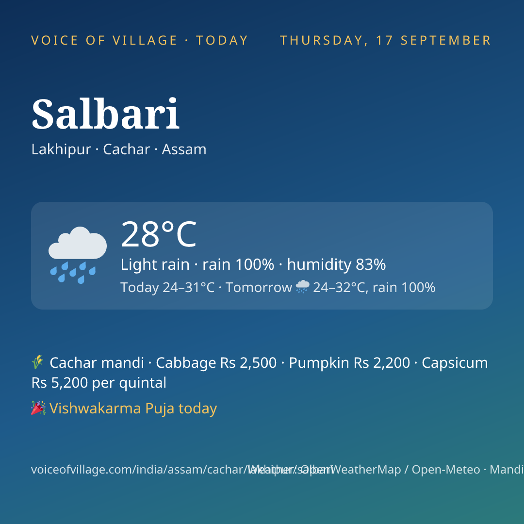 Salbari today