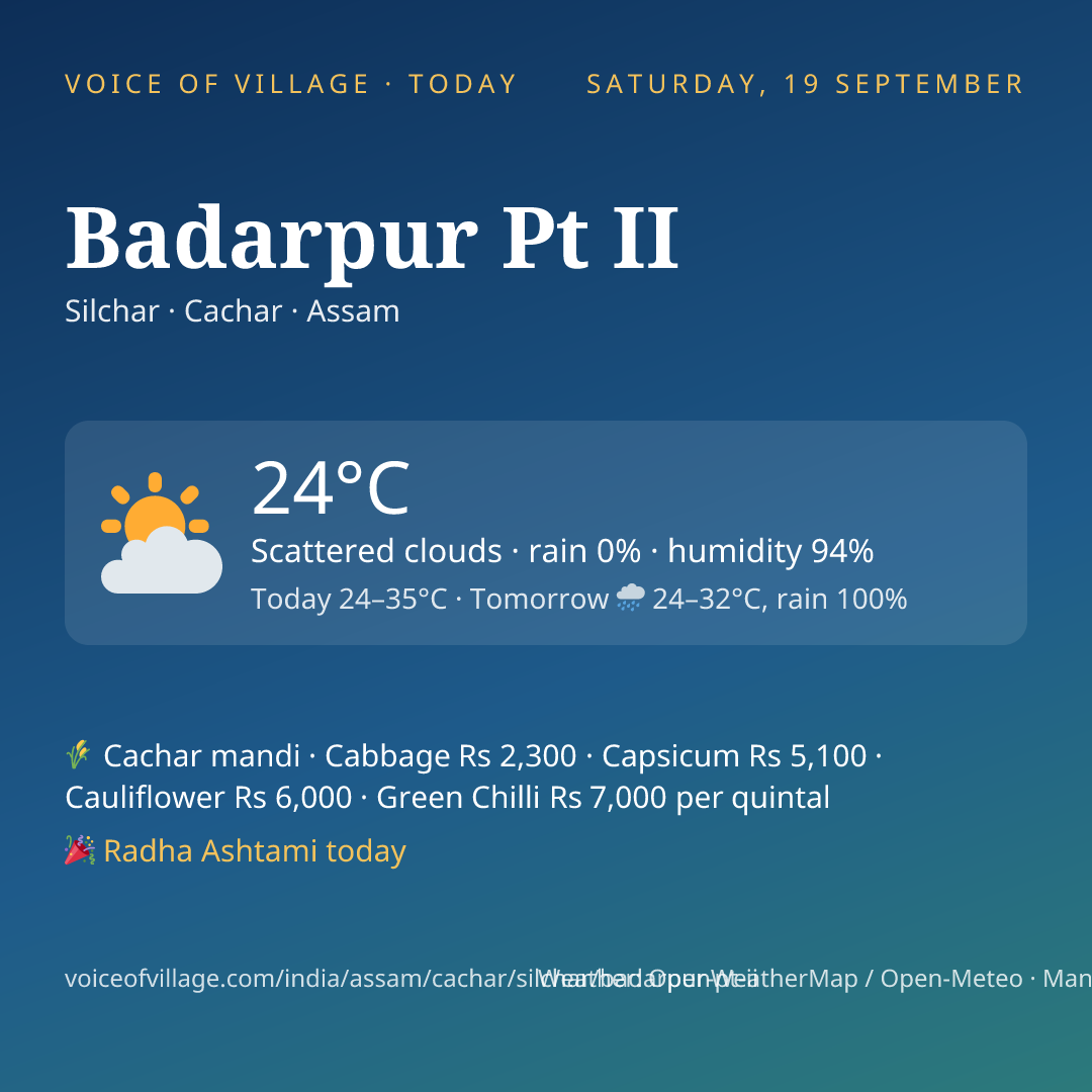 Badarpur Pt II today