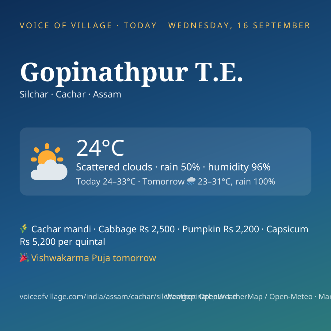 Gopinathpur T.E. today