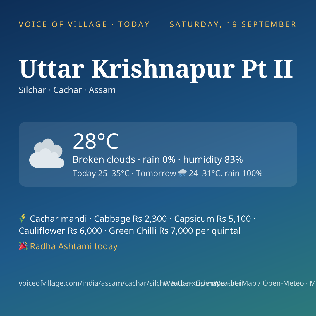 Uttar Krishnapur Pt II today