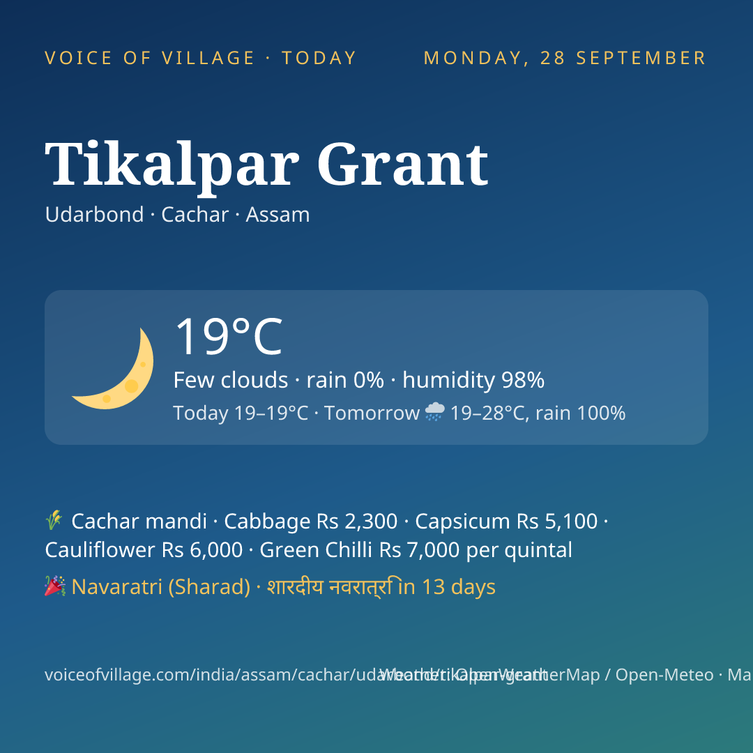Tikalpar Grant today