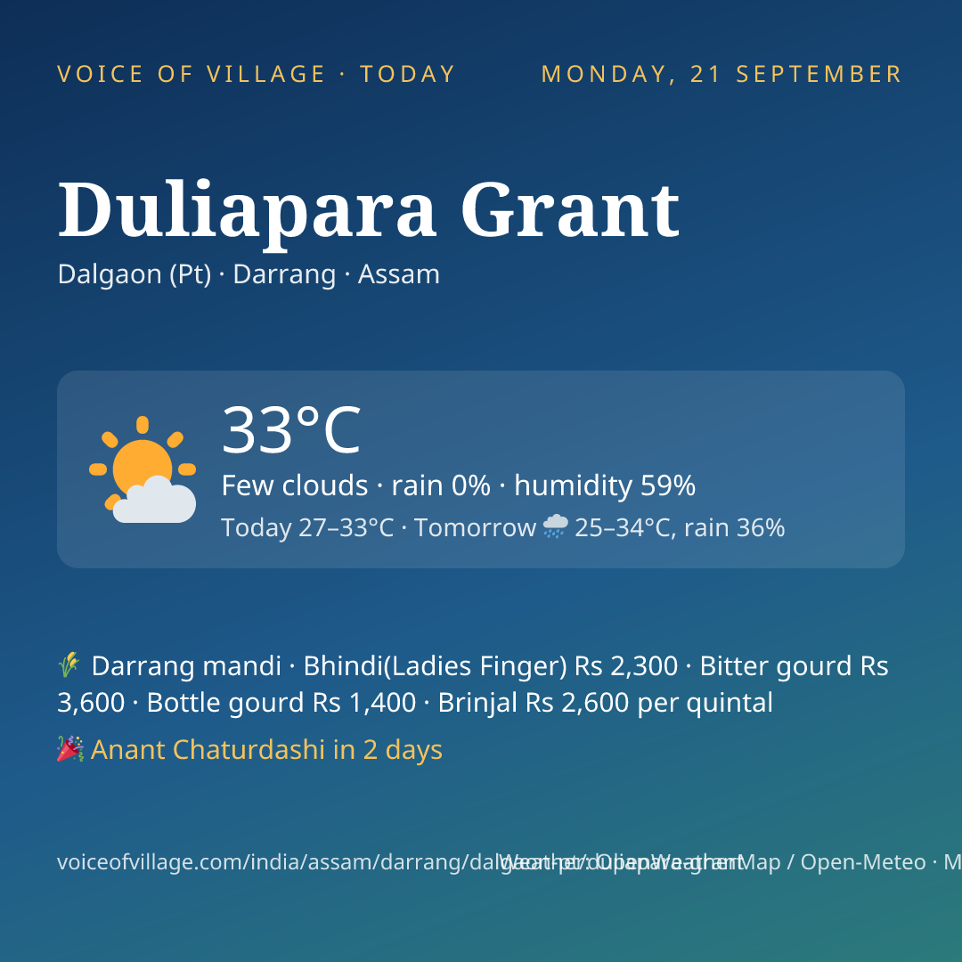 Duliapara Grant today