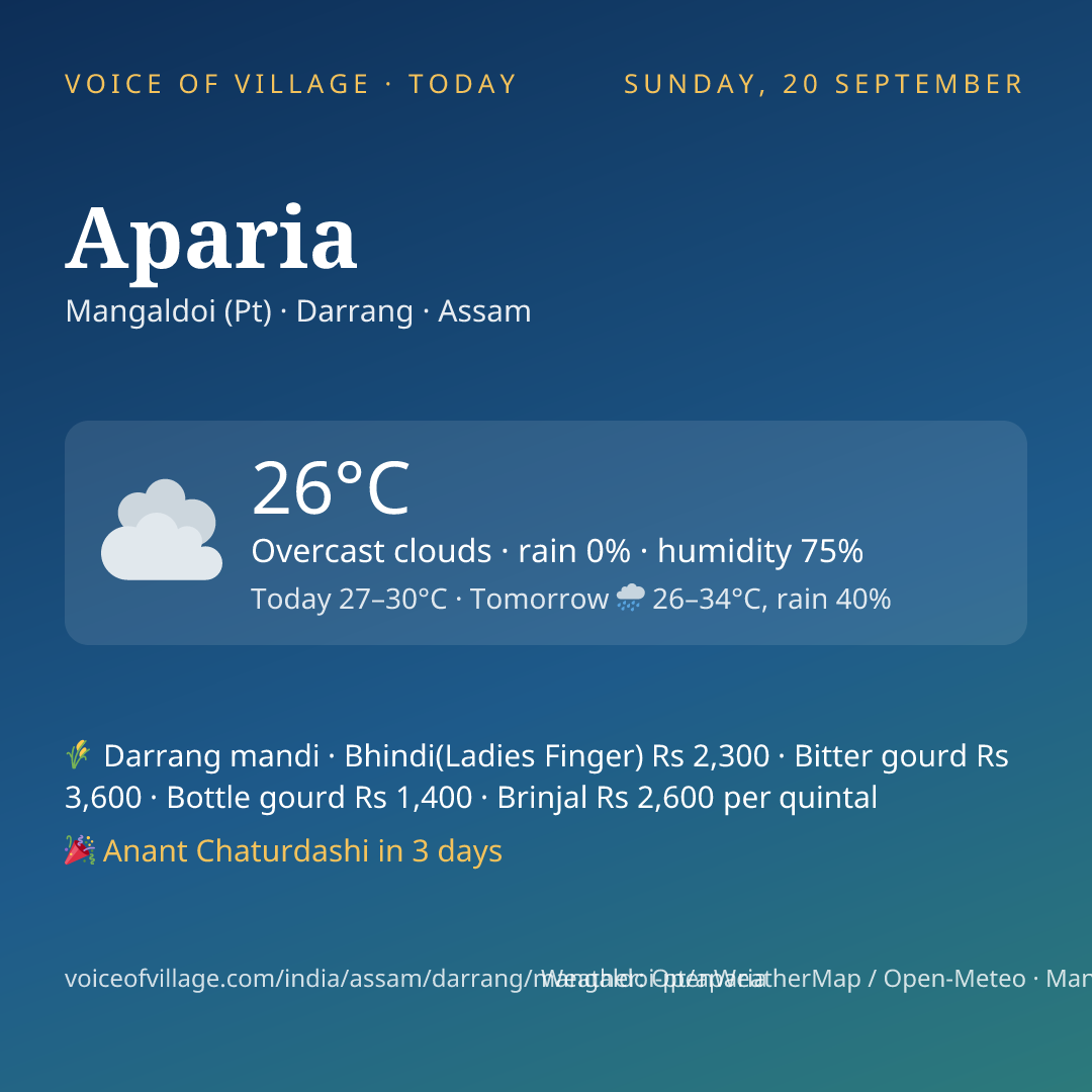 Aparia today
