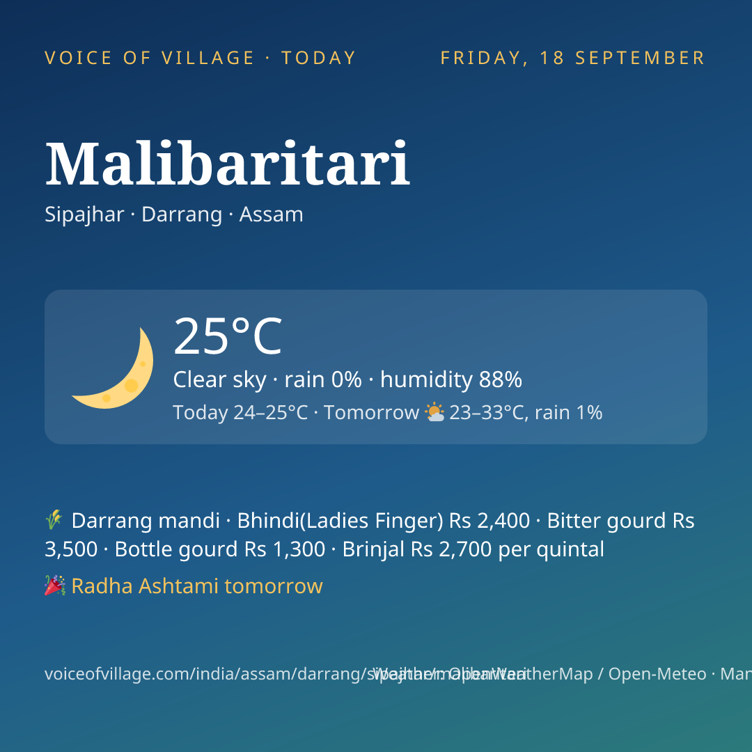 Malibaritari today