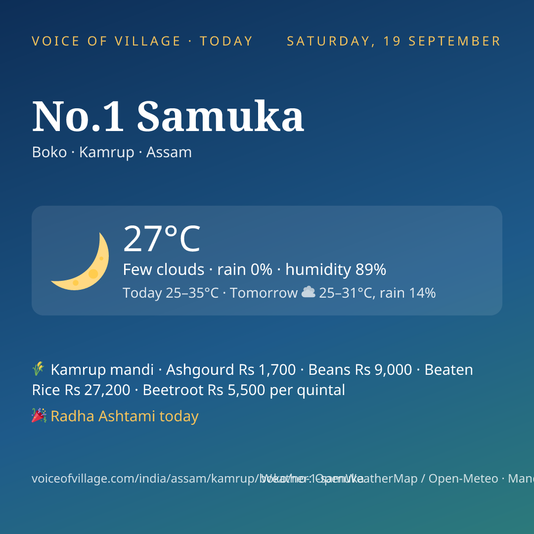 No.1 Samuka today