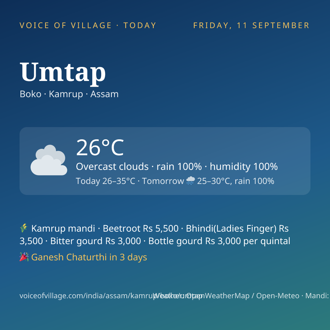 Umtap today