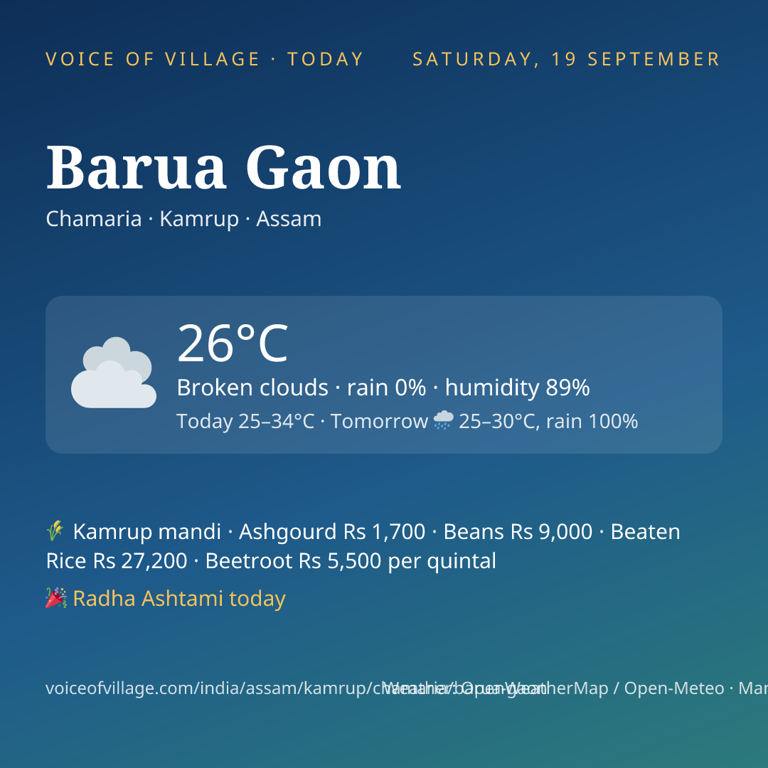 Barua Gaon today