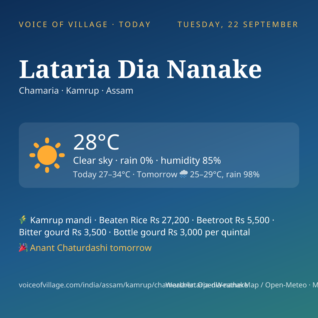 Lataria Dia Nanake today