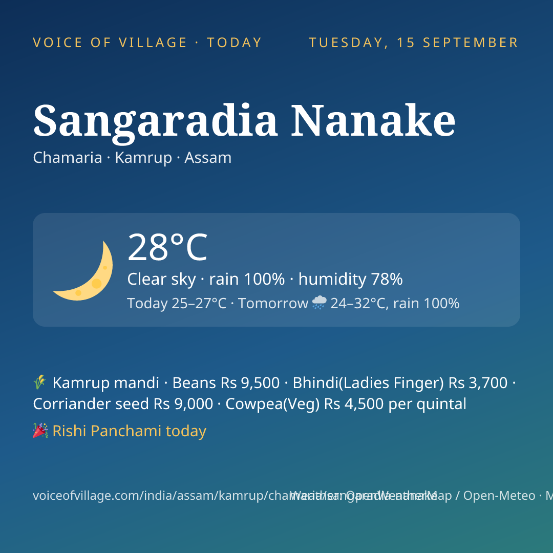Sangaradia Nanake today