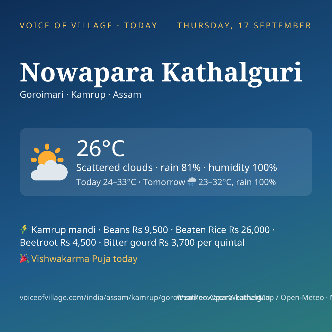 Nowapara Kathalguri today