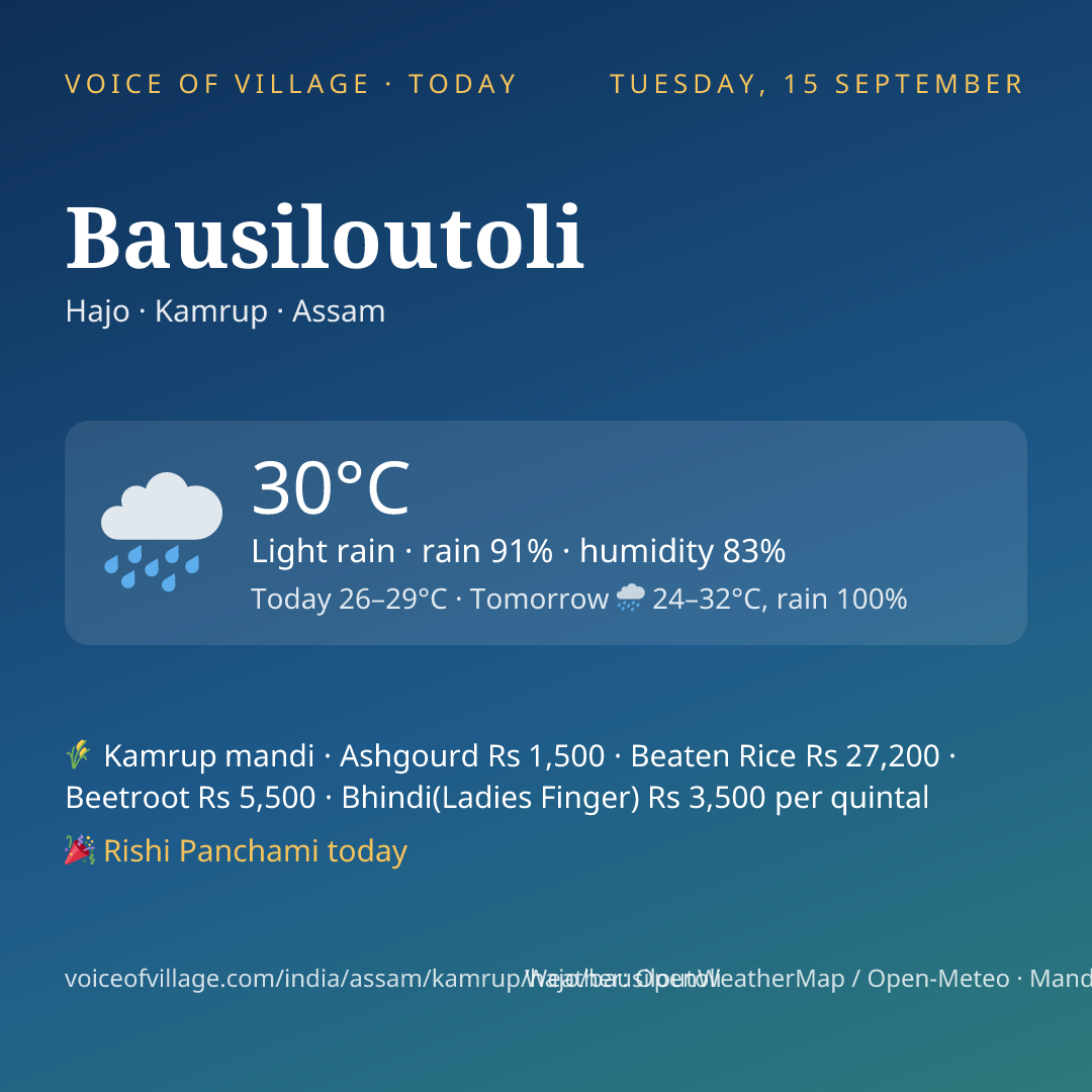 Bausiloutoli today