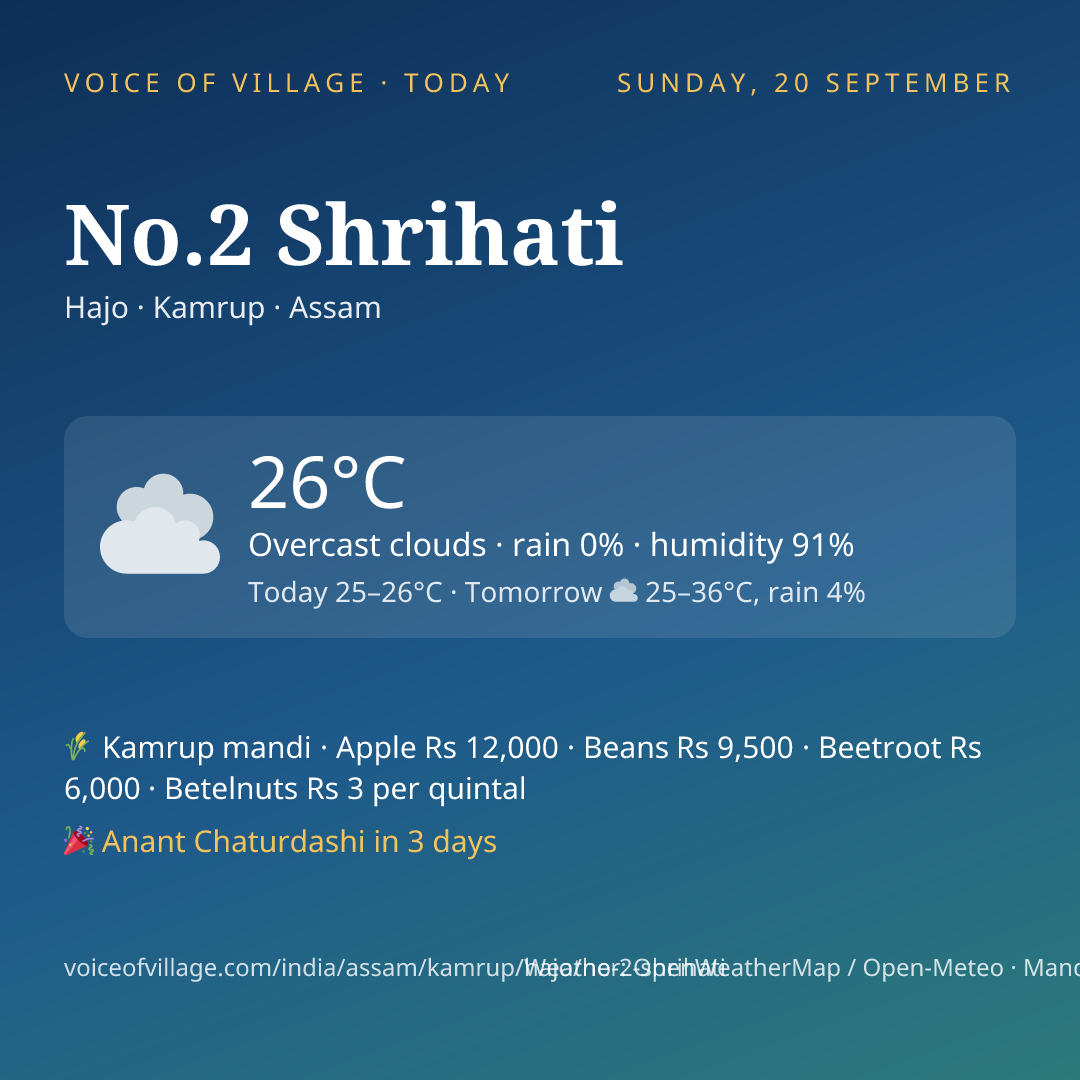 No.2 Shrihati today