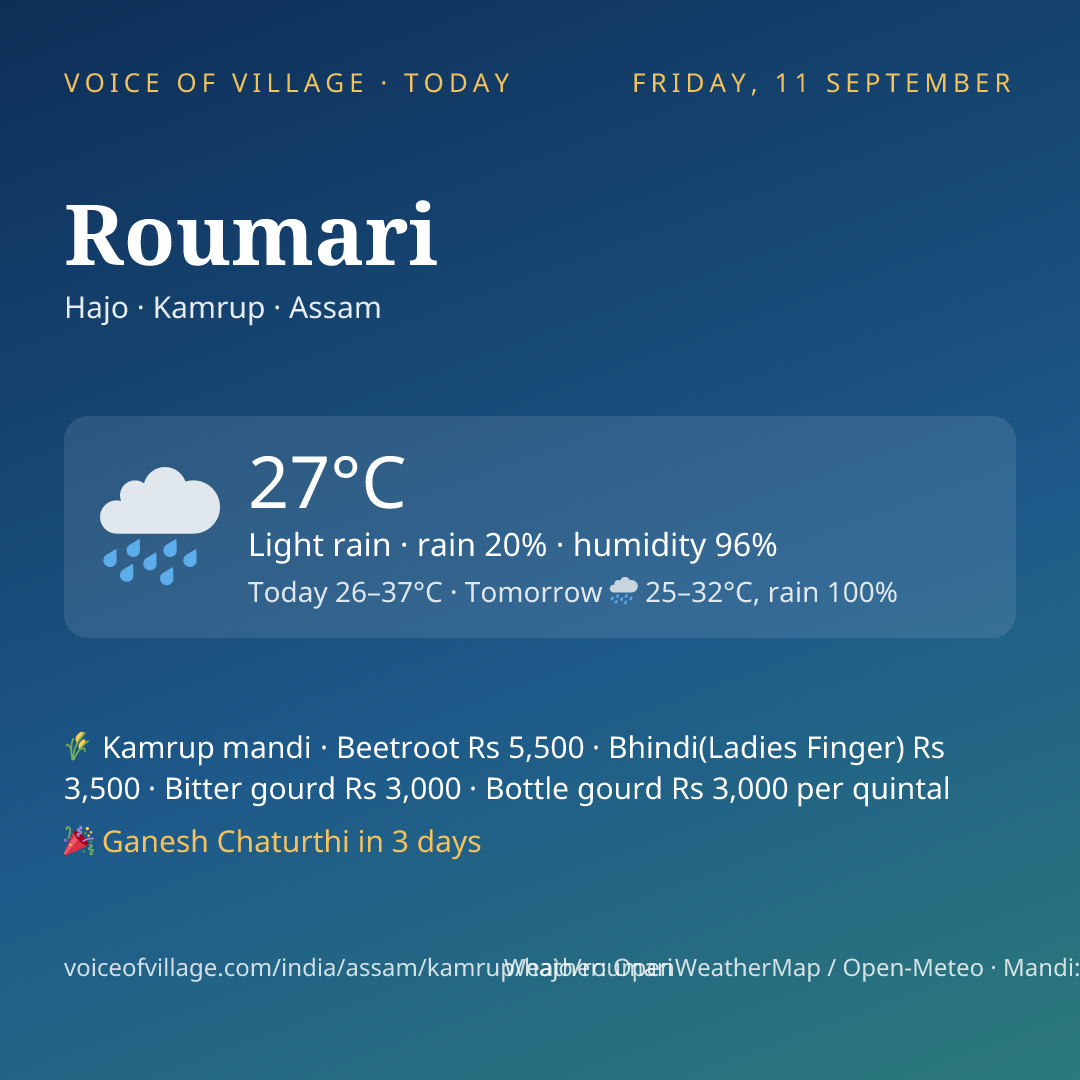 Roumari today