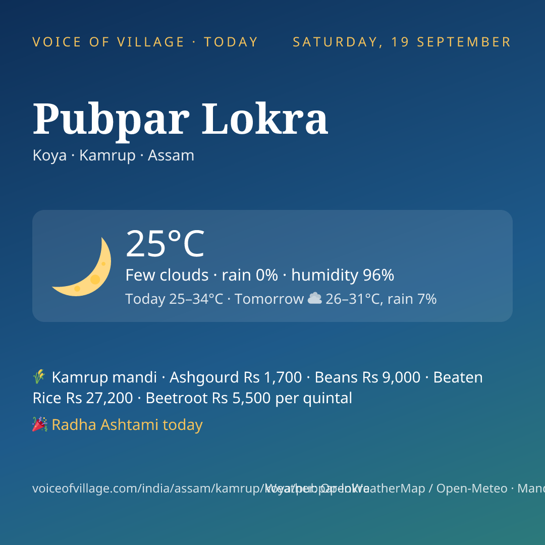 Pubpar Lokra today