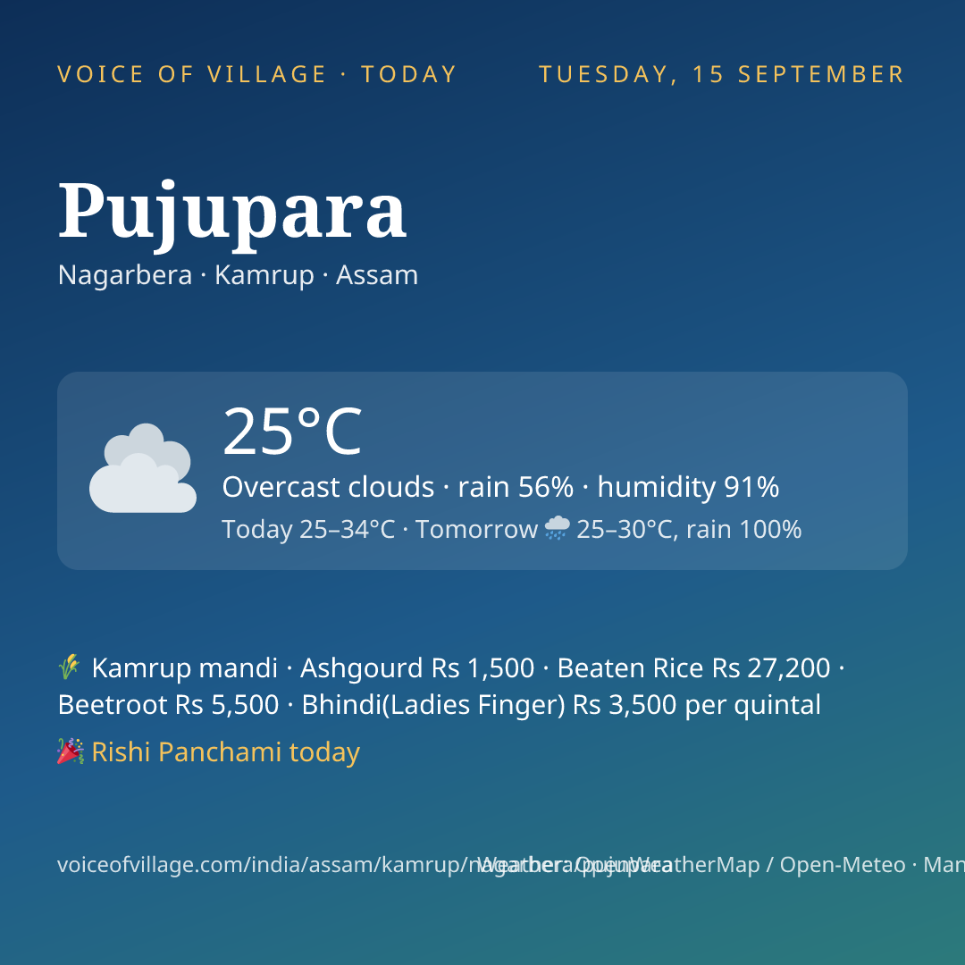 Pujupara today