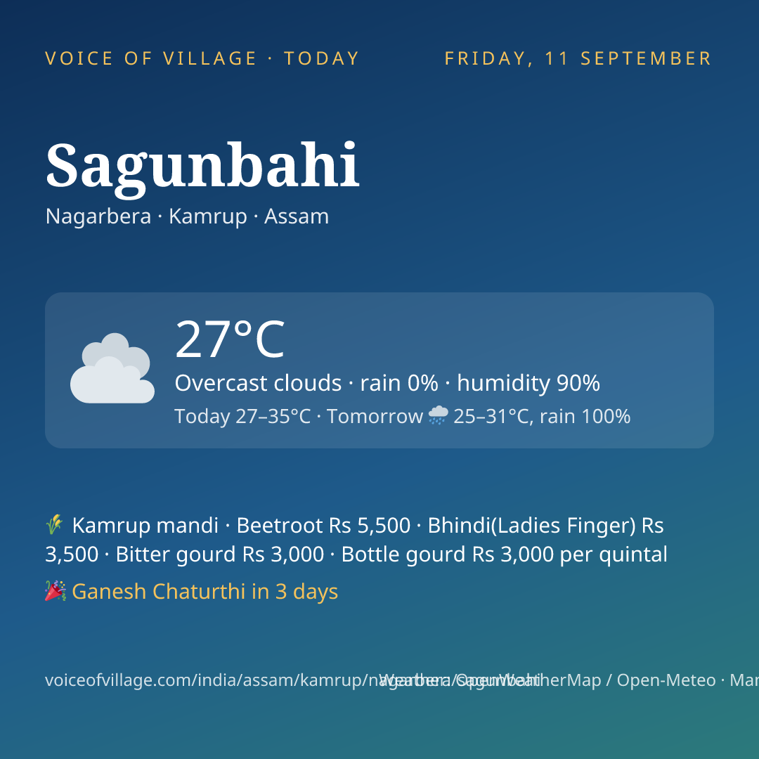 Sagunbahi today