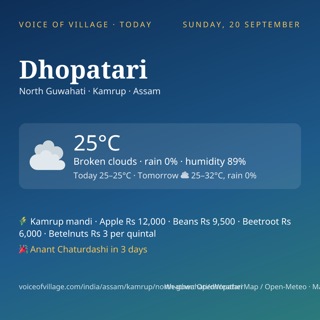 Dhopatari today