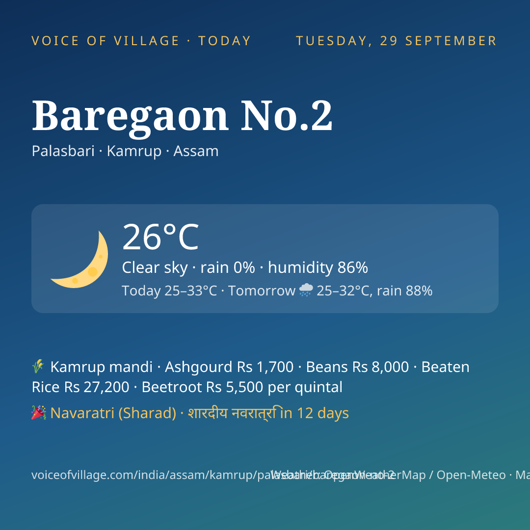 Baregaon No.2 today