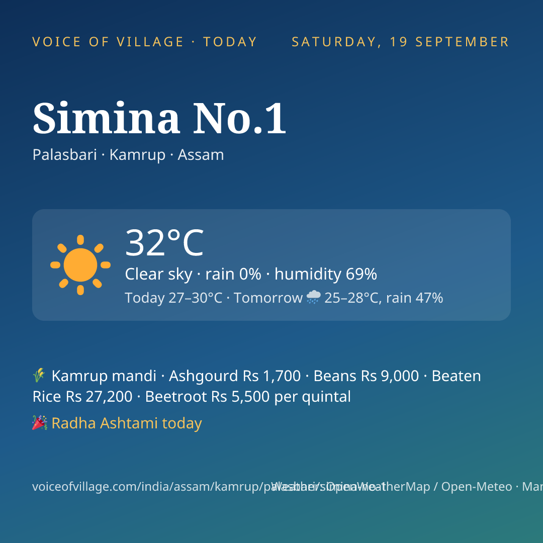 Simina No.1 today