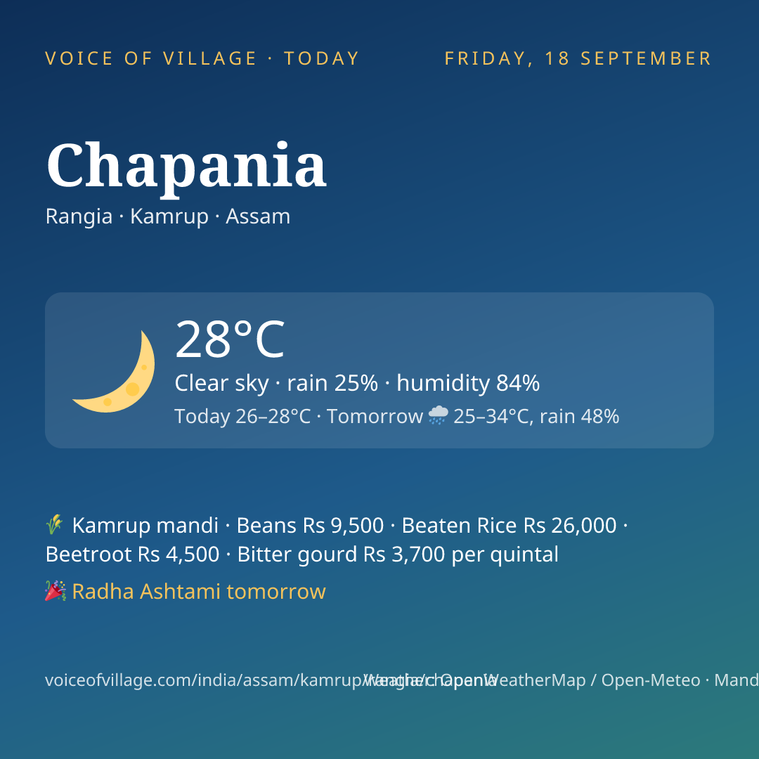 Chapania today