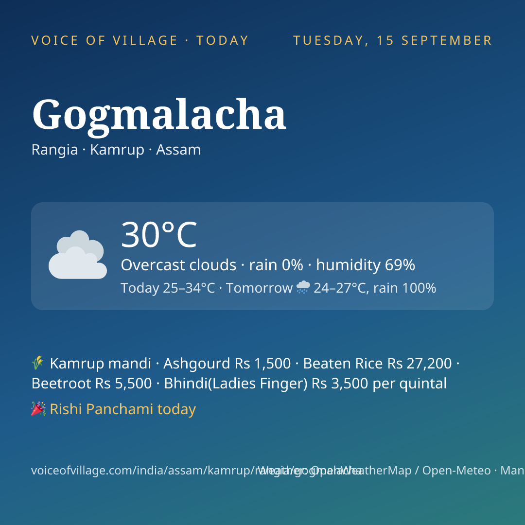 Gogmalacha today