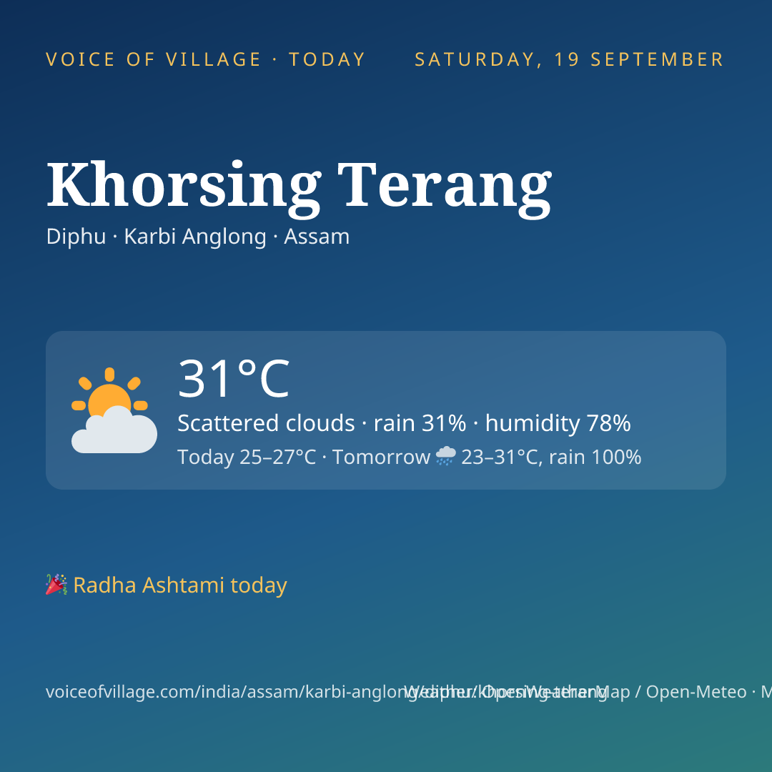 Khorsing Terang today
