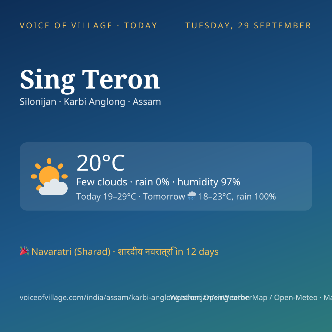 Sing Teron today