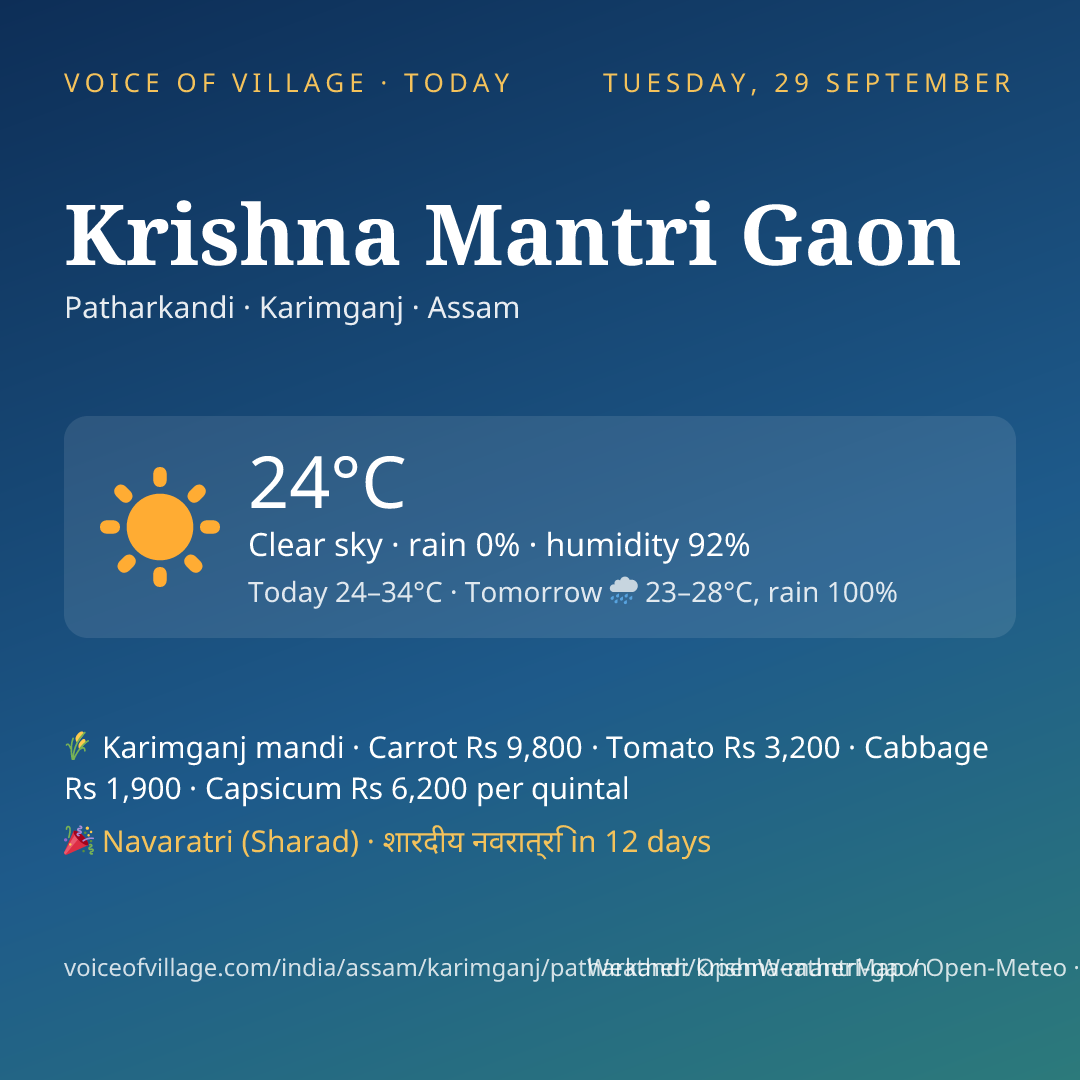 Krishna Mantri Gaon today