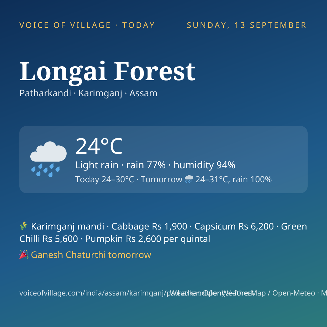 Longai Forest today