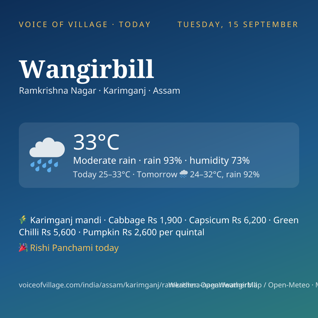 Wangirbill today