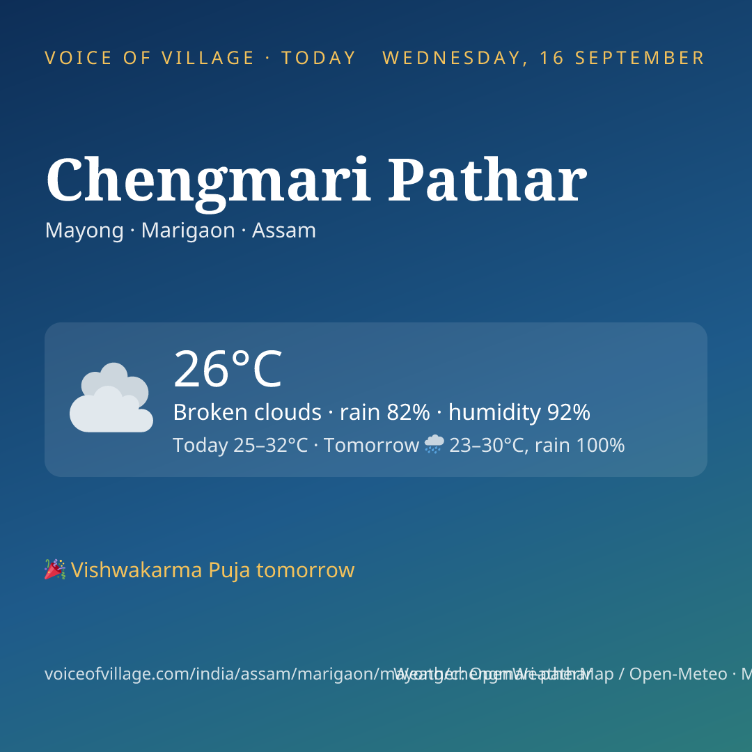 Chengmari Pathar today