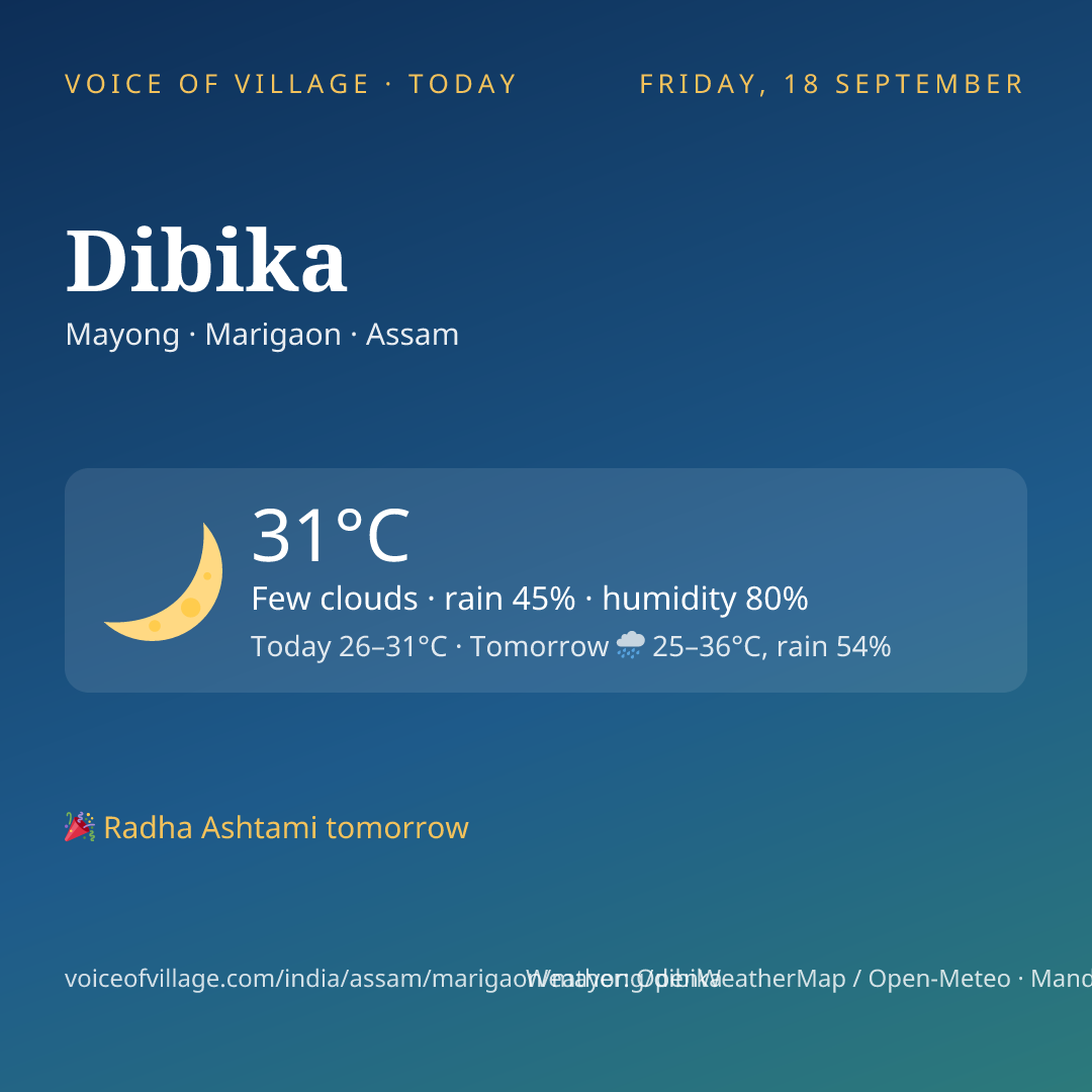 Dibika today