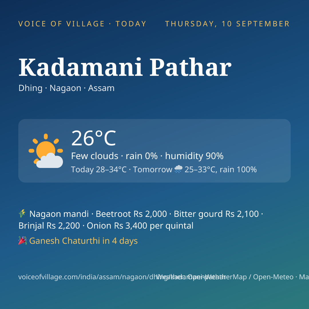 Kadamani Pathar today