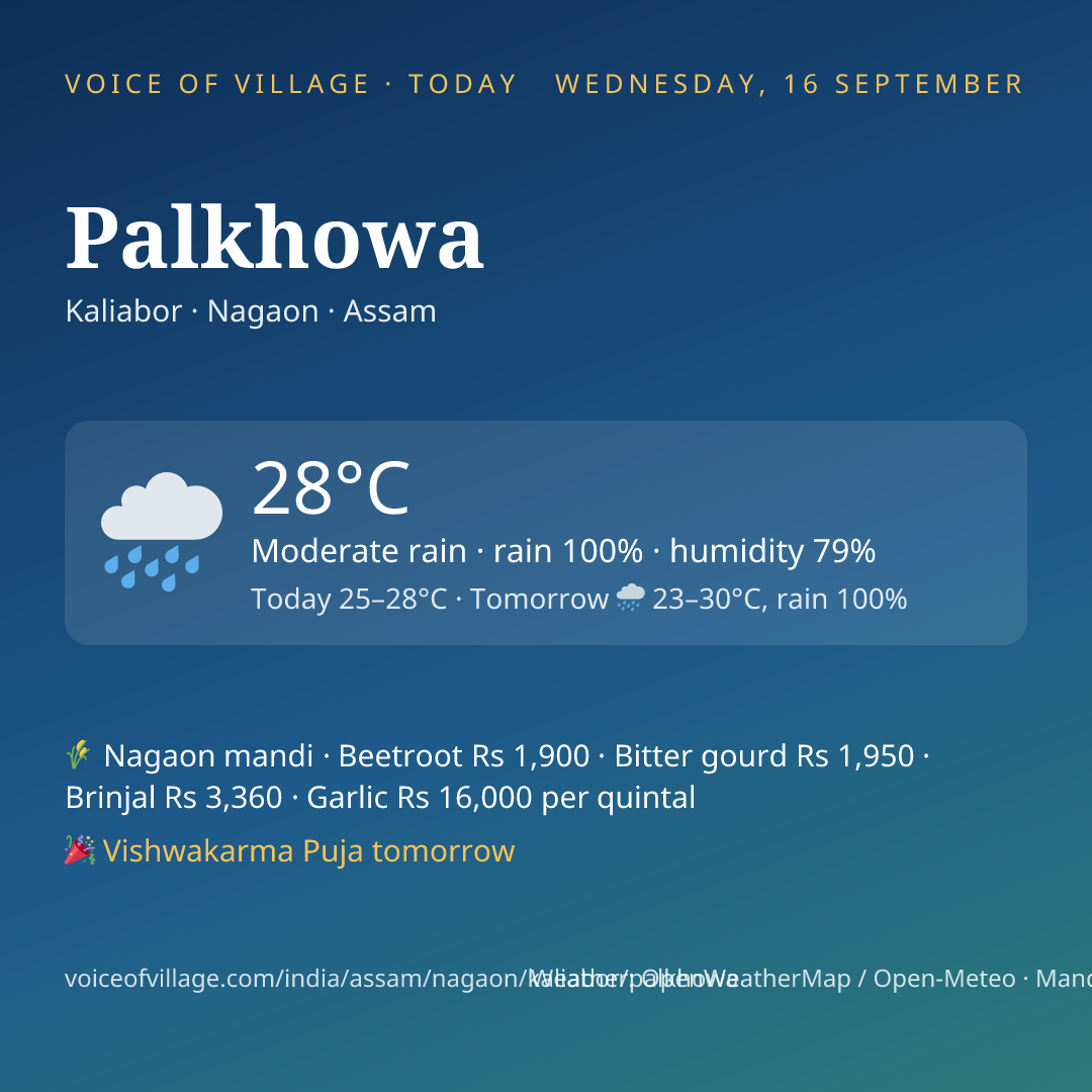 Palkhowa today