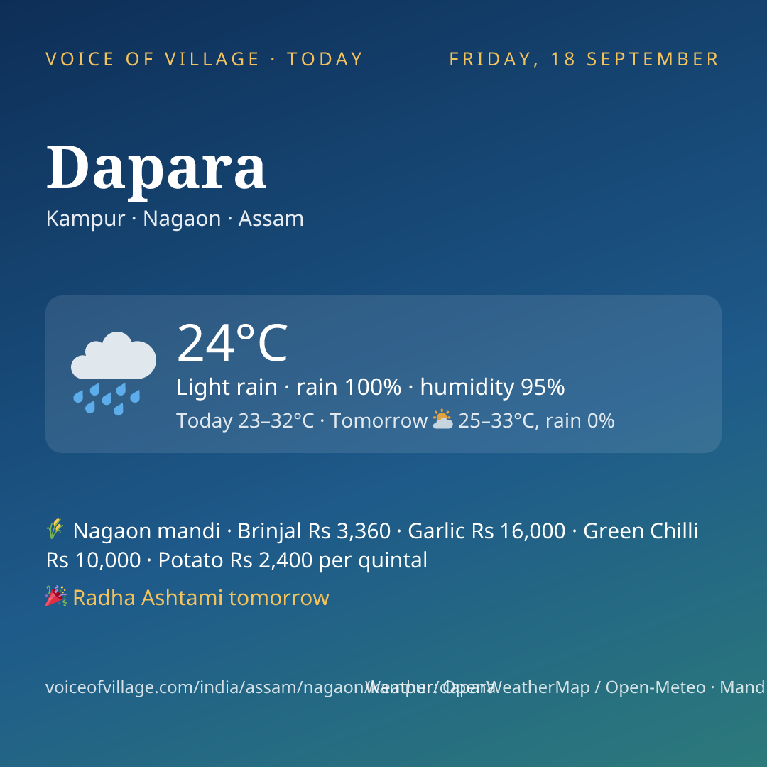 Dapara today