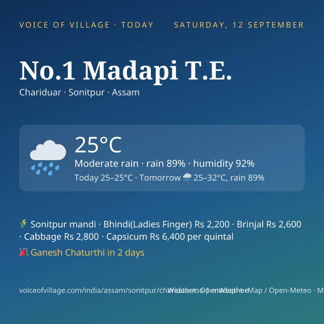 No.1 Madapi T.E. today