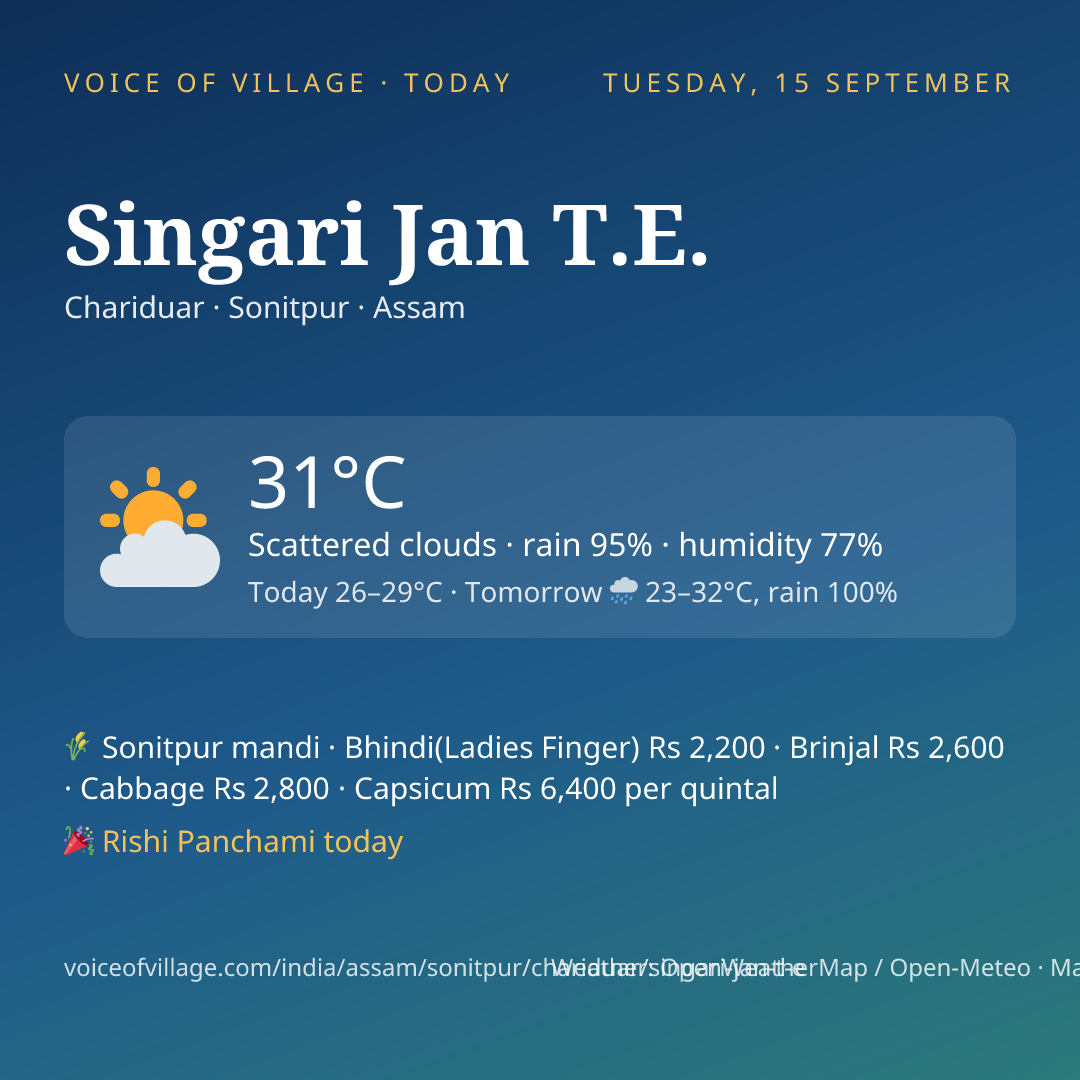 Singari Jan T.E. today